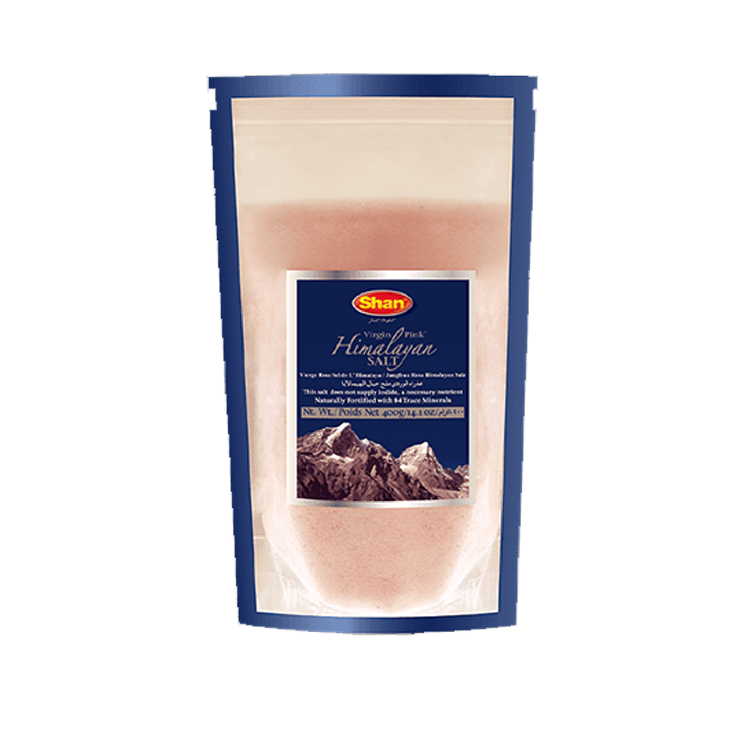 SHAN Himalayan Pink Salt (St/up) 400gm Bx_24 VishalBazar