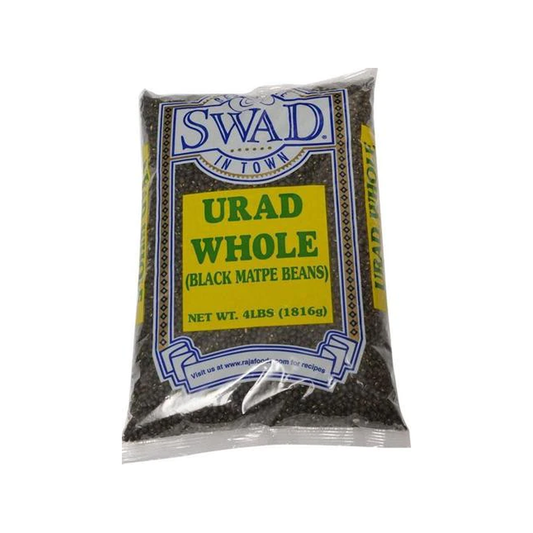 Swad Urad Whole Black (10 x 4LB) VishalBazar