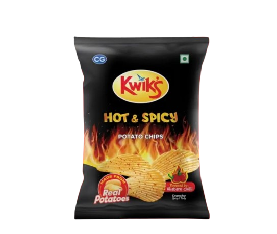 Kwik's Hot & Spicy Potato Chips 60g