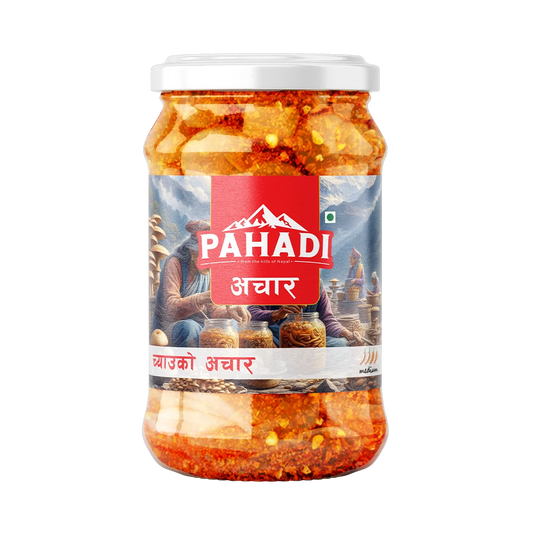Pahadi Mushroom Achar 200GM-Glass Jar