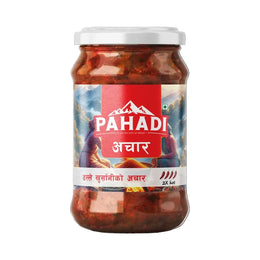 Pahadi Akabare Khursani Achar 380 GM-Glass Jar