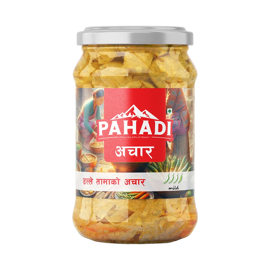 Pahadi Dalle and Tama Achar 380GM-Glass Jar