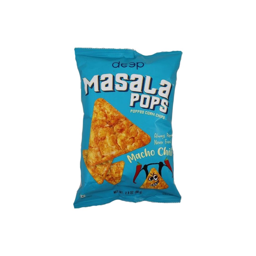 Deep Snacks Masala Pops Macho Chilli - 15 x 80 G VishalBazar