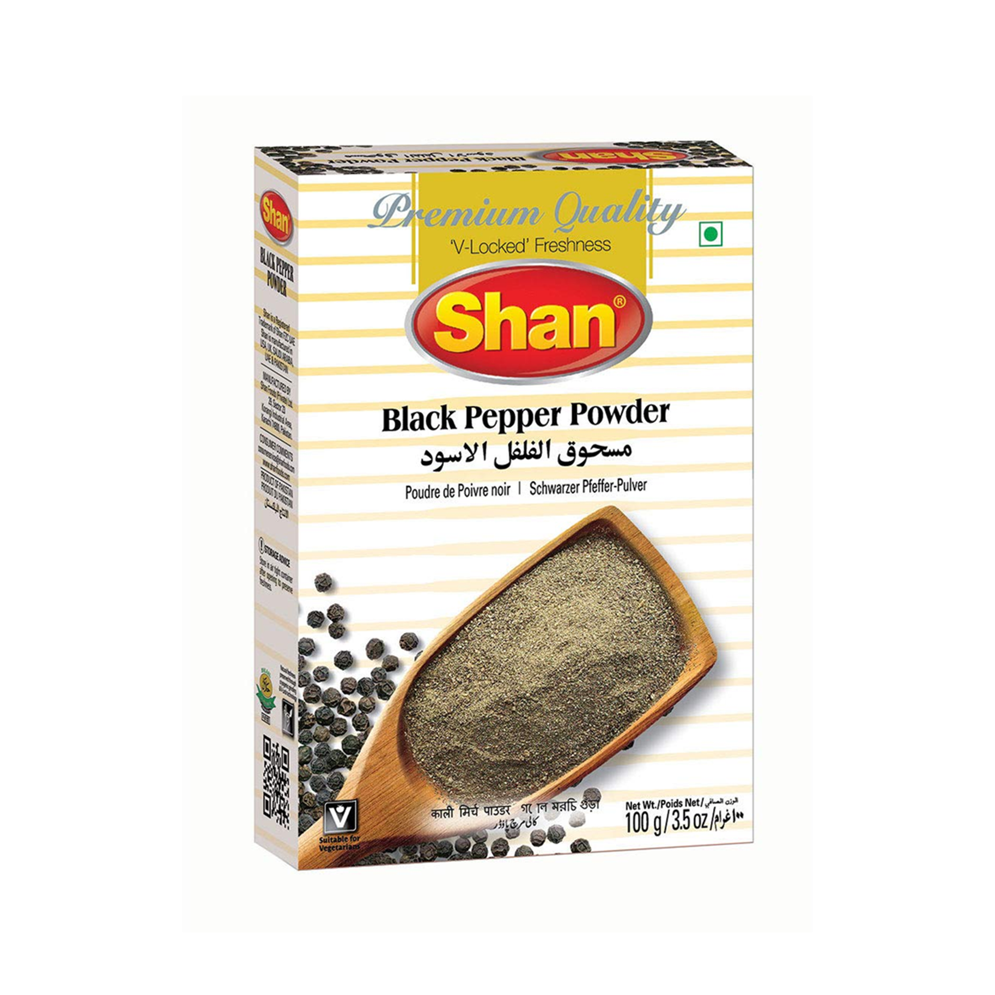 SHAN Black Pepper Powder 100gm Bx_12 VishalBazar