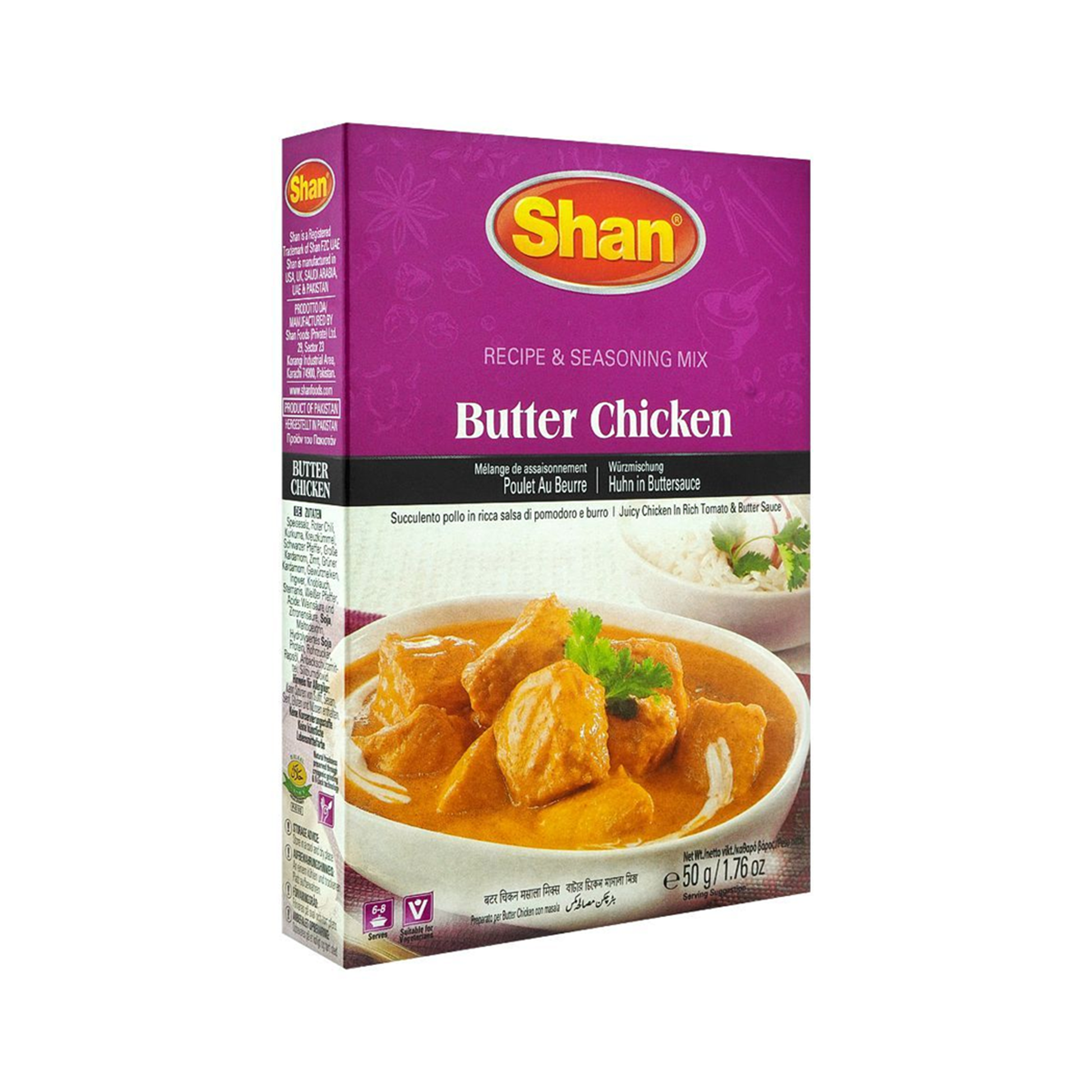 SHAN Butter Chicken 50gm Bx_12 VishalBazar