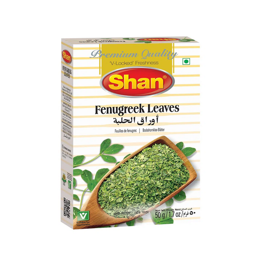 SHAN Fenugreek Leaves 50gm Bx_48 VishalBazar