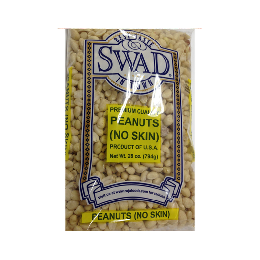 Swad No Skin Peanuts  (16 x 28 oz) VishalBazar